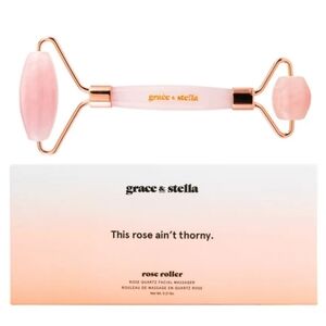 NIB Grace & Stella Rose Quartz Facial Massager - Sealed